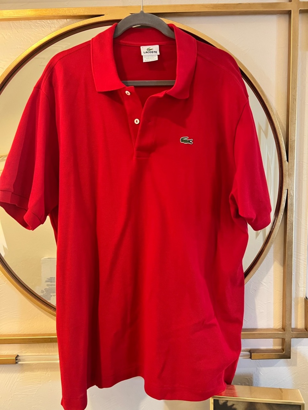 Lacoste Men's Red Classic Pique Polo Shirt XXL-XXXL
